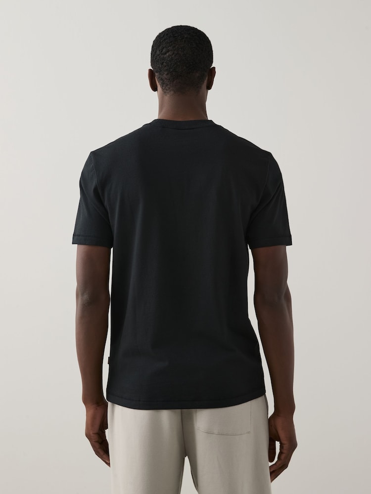 BOSS Black Regular Fit Graphic 100% Cotton T-Shirt - Image 2 of 5
