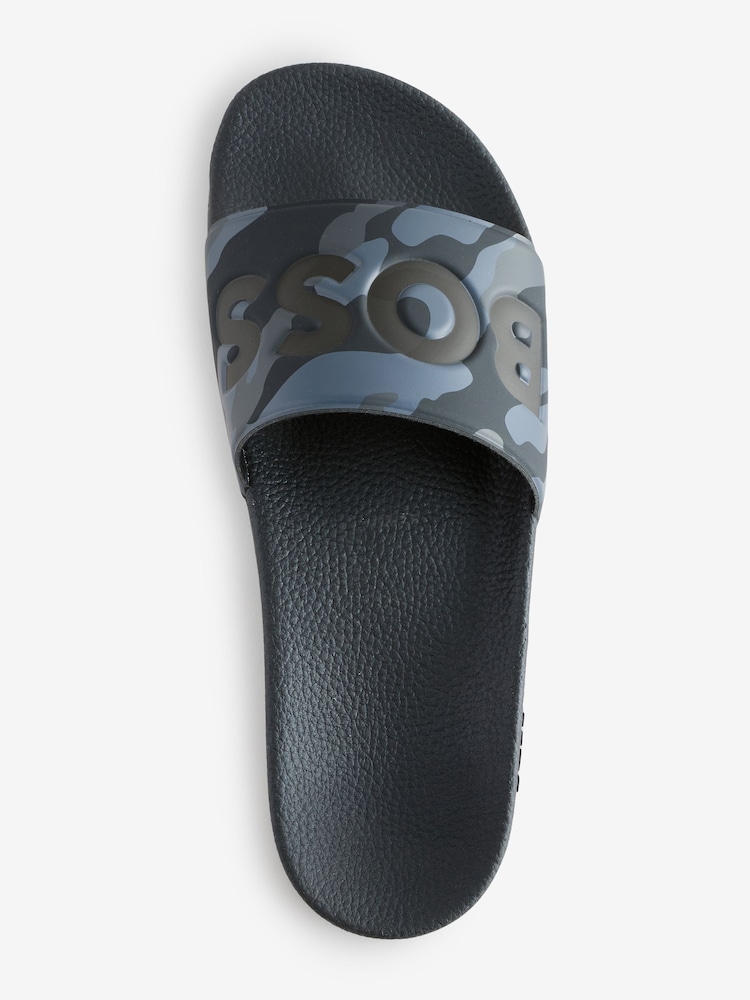 BOSS Grey Logo Sliders - Image 2 of 4