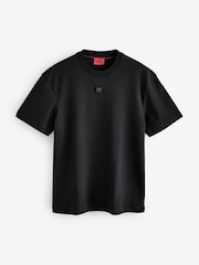 HUGO Black Metal Stack 100% Cotton T-Shirt - Image 1 of 15