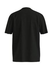 HUGO Black Metal Stack 100% Cotton T-Shirt - Image 3 of 15