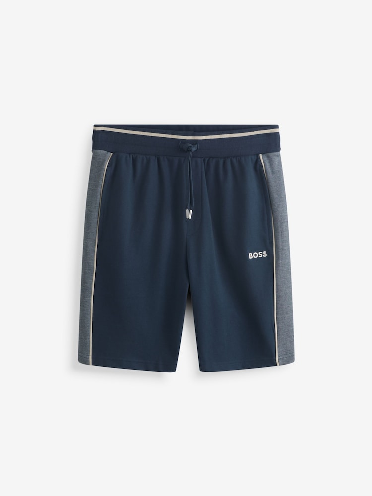 BOSS Blue Side Panel Detail Logo Shorts - Image 1 of 1