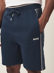 Azul - BOSS Side Panel Detail Logo Shorts - Imagen 3 de 4