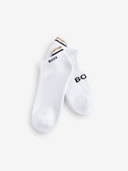 BOSS White Logo Socks 2 Pack - Image 2 of 5