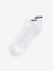 BOSS White Logo Socks 2 Pack - Image 3 of 5