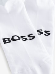 BOSS White Logo Socks 2 Pack - Image 5 of 5