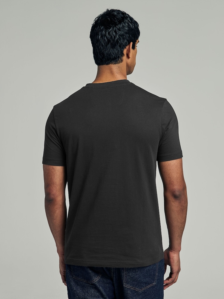 Preto - Camiseta BOSS Regular Fit com logotipo 100% algodão - Imagem 2 de 4