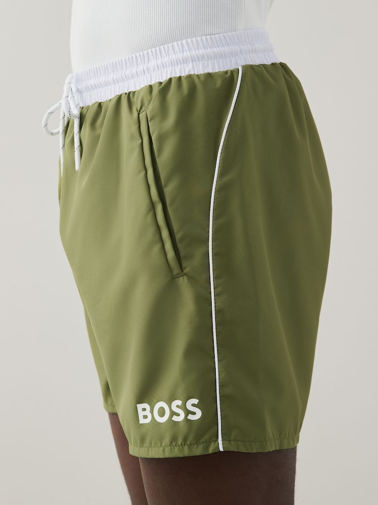 BOSS Green Mooneye Logo Swim Shorts - Image 3 of 11