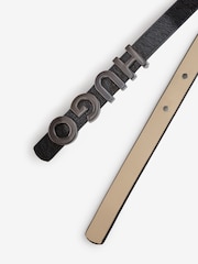 HUGO Black Logo Leather Belt - Image 2 of 3