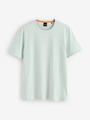 BOSS Blue Regular Fit Logo T-Shirt - Image 4 of 6