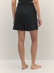 BOSS Black Stripe Jersey Shorts - Image 2 of 4