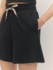BOSS Black Stripe Jersey Shorts - Image 3 of 4