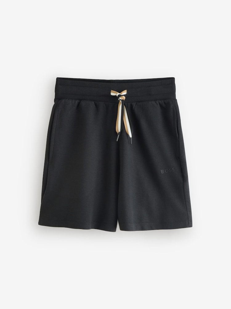 BOSS Black Stripe Jersey Shorts - Image 4 of 4 BOSS Black Stripe Jersey Shorts - Image 4 of 4