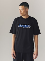 HUGO Graphic Logo 100% Cotton T-Shirt - Imagen 1 de 4