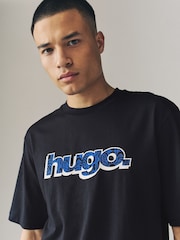 HUGO Graphic Logo 100% Cotton T-Shirt - Imagen 3 de 4