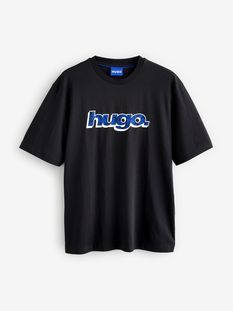 HUGO Graphic Logo 100% Cotton T-Shirt - Imagen 4 de 4