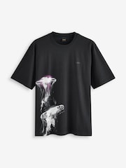 BOSS Relaxed Fit Graphic 100% Cotton T-Shirt - Imagen 1 de 1