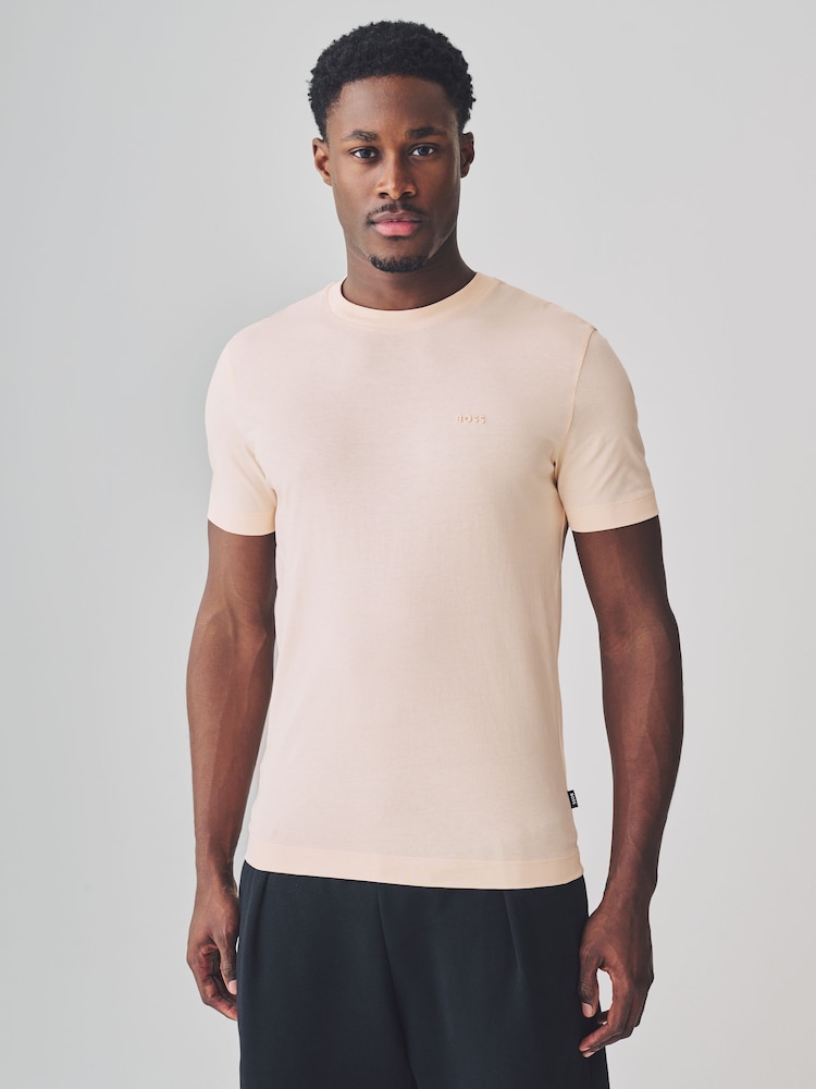 BOSS Orange Regular Fit Thompson Logo 100% Cotton T-Shirt - Image 1 of 5