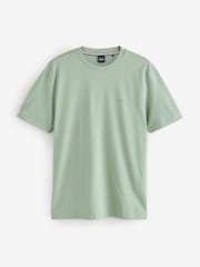 BOSS Green Regular Fit Thompson Logo 100% Cotton T-Shirt - Image 5 of 5