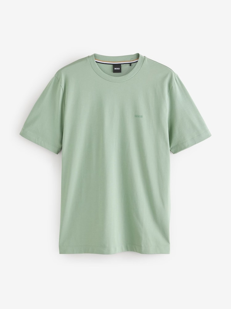 BOSS Green Regular Fit Thompson Logo 100% Cotton T-Shirt - Image 5 of 5