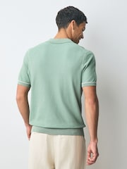 BOSS Green Trophy Neck Polo Shirt - Image 2 of 5