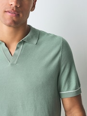 BOSS Green Trophy Neck Polo Shirt - Image 3 of 5