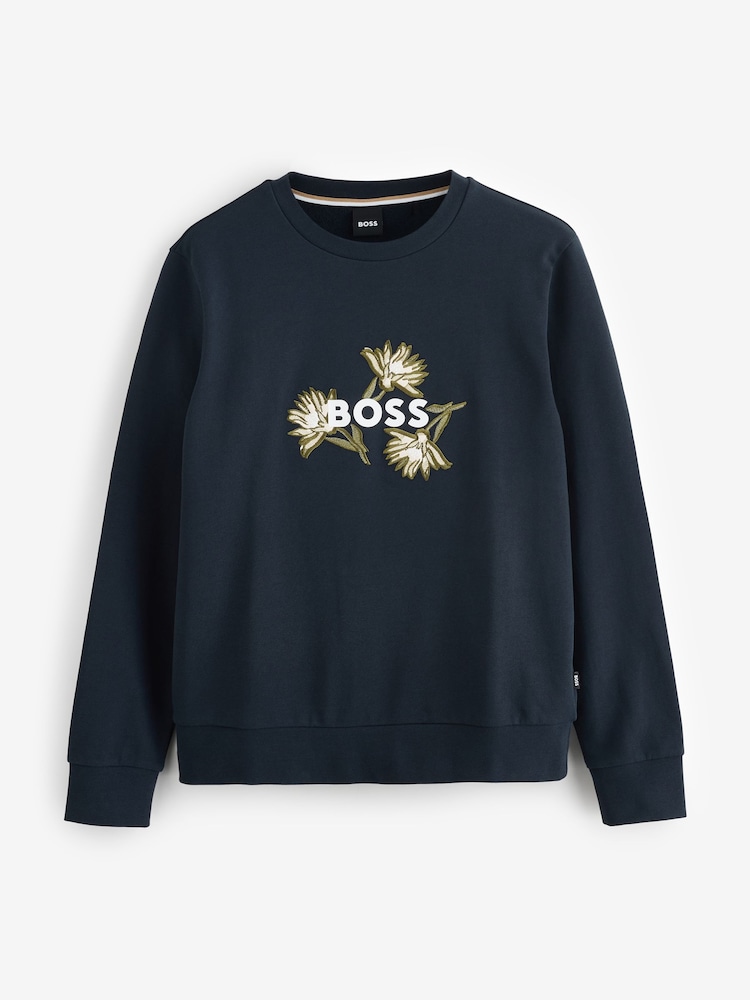 BOSS Blue Soleri Regular Fit Sweatshirt - Image 1 of 1
