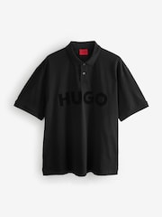 HUGO Tonal Logo 100% Cotton Polo Shirt - صورة 1 من 1