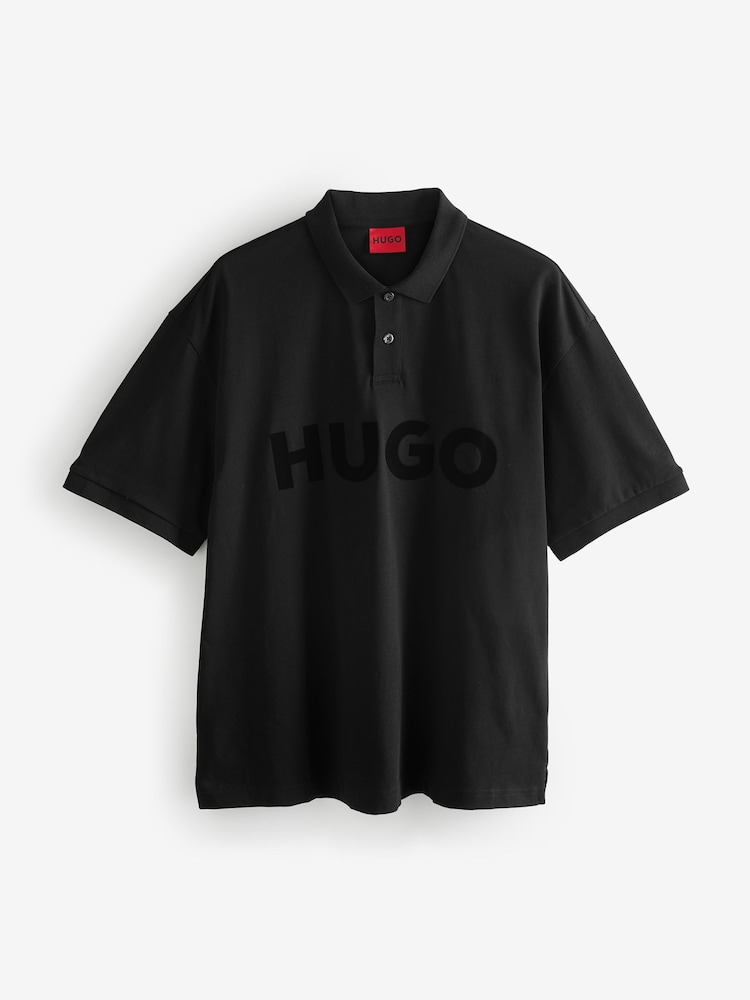 HUGO Tonal Logo 100% Cotton Polo Shirt - صورة 1 من 1