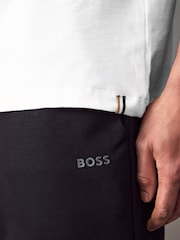 BOSS White Regular Fit 100% Cotton T-Shirt - Image 4 of 5