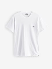 BOSS White Regular Fit 100% Cotton T-Shirt - Image 5 of 5