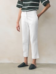 BOSS White Slim Fit Tapri Stretch Trousers - Image 1 of 5