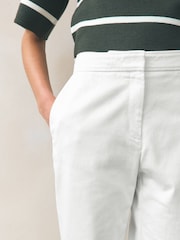 BOSS White Slim Fit Tapri Stretch Trousers - Image 3 of 5