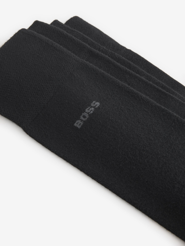 BOSS Black Logo Socks 2 Pack - Image 4 of 4