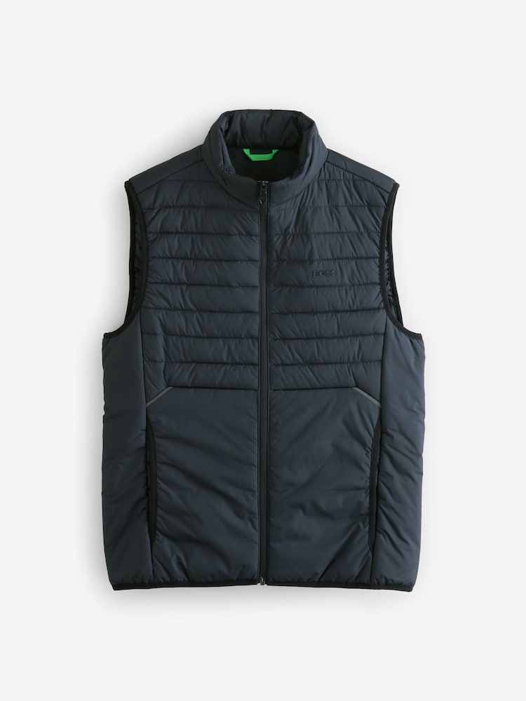 BOSS Blue Regular Fit Thor Water Repellent Gilet - Image 1 of 1