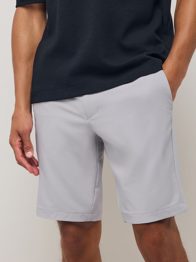 BOSS Grey Slim Fit Shorts - Image 1 of 6 BOSS Grey Slim Fit Shorts - Image 1 of 6