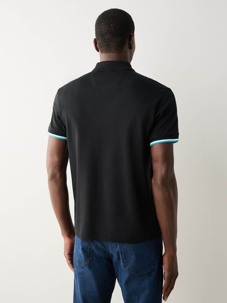 BOSS Black Regular-Fit Paddy Hidden Placket Polo Shirt - Image 2 of 4 BOSS Black Regular-Fit Paddy Hidden Placket Polo Shirt - Image 2 of 4