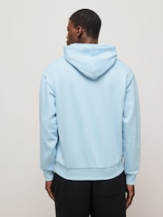 HUGO Blue Logo 100% Cotton Hoodie - Image 2 of 4