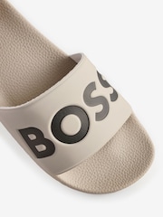 BOSS Cream Large Logo Sliders - Image 4 of 4
