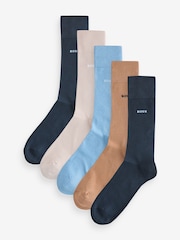 BOSS Black Logo Socks 5 Pack - Image 1 of 7