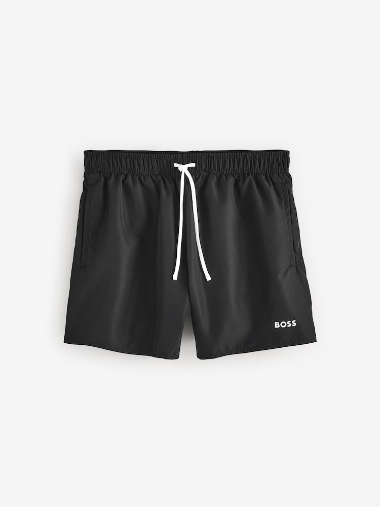 BOSS Black Swim Shorts And Towel Set - Image 2 of 4