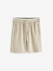 BOSS Cream Side Panel Detail Logo Shorts - Image 1 of 1