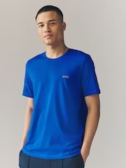 BOSS Blue Regular-Fit Logo T-Shirt - Image 1 of 4