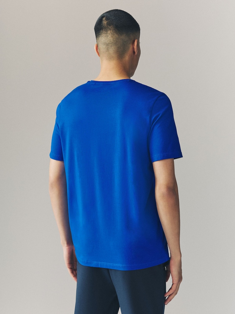 BOSS Blue Regular-Fit Logo T-Shirt - Image 2 of 4