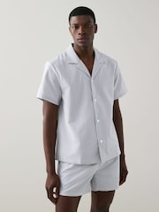 BOSS Blue Stripe Shirt - Image 1 of 4