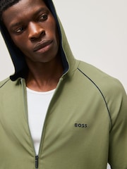 BOSS Green Regular Fit Zip Through Hooded Jacket - Image 3 of 4