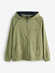 BOSS Green Regular Fit Zip Through Hooded Jacket - Image 4 of 4