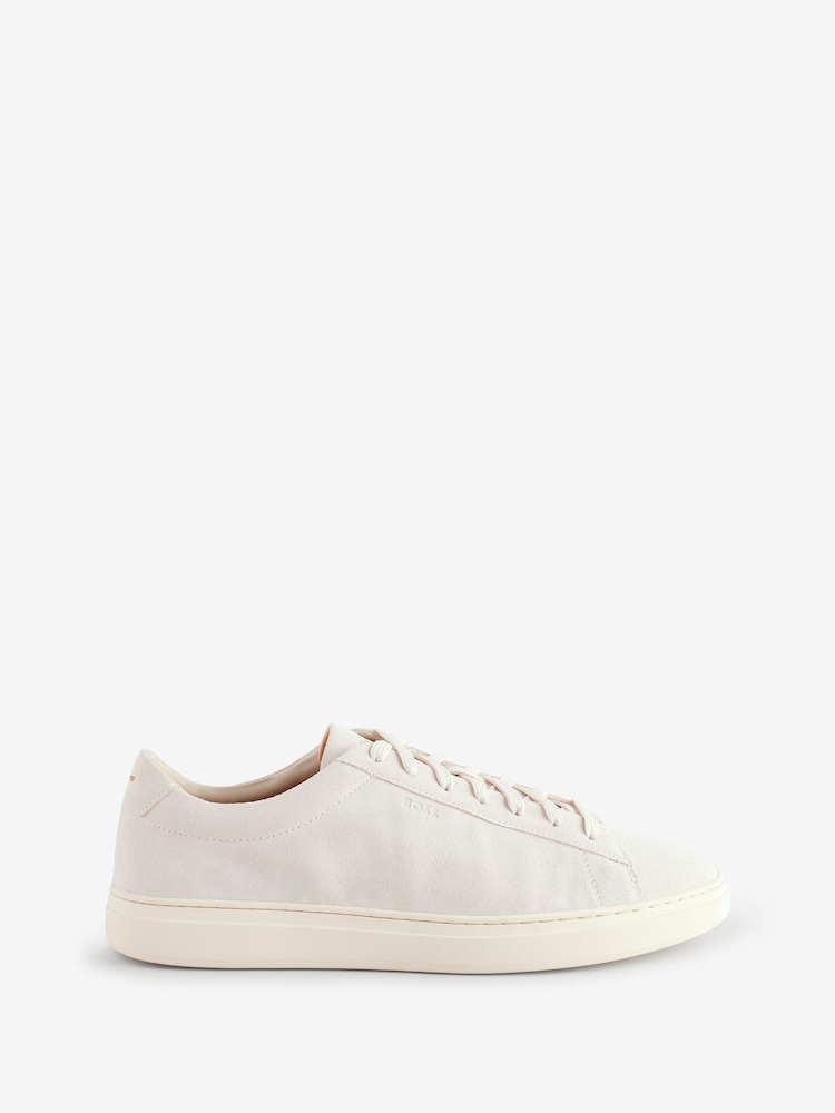 BOSS White Kieran Logo Trainers - Image 1 of 4