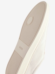 BOSS White Kieran Logo Trainers - Image 4 of 4