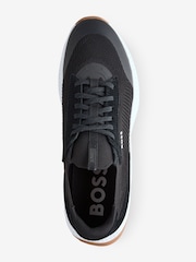 BOSS Grey Logo Trainers - Image 2 of 4