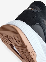 BOSS Grey Logo Trainers - Image 3 of 4